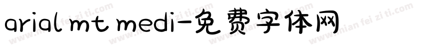 arial mt medi字体转换